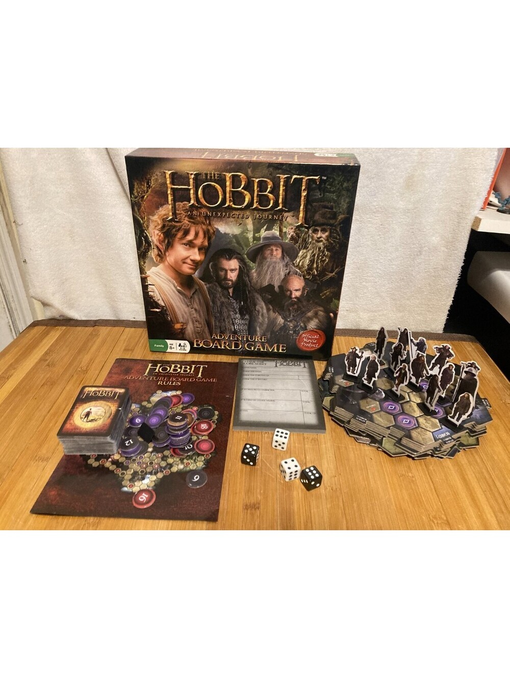 Pressman The Hobbit An Unexpected Journey Adventure Board Game 6213 2012